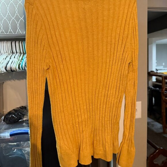 A New Day - scooped neck, Gold/mustard colored sweater - Picture 2 of 6